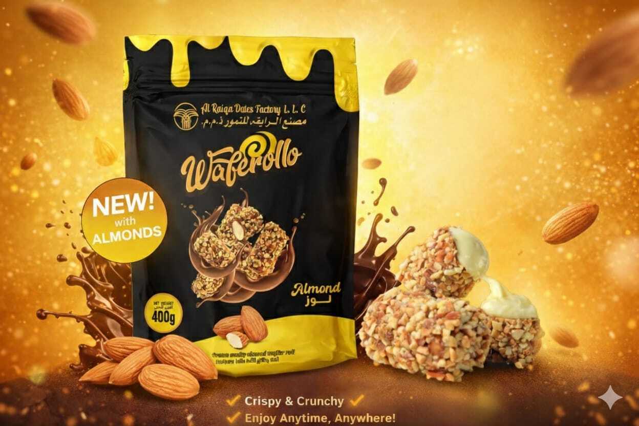 WAFEROLLO ALMOND CHOCOLATE  400 GM